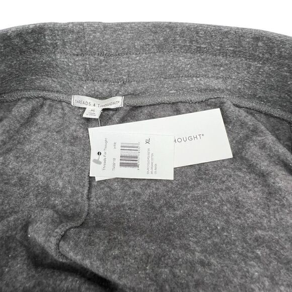 New Threads For Thought Men US XL Grey Pant Casual Sport Striped Joggers  - Picture 9 of 11